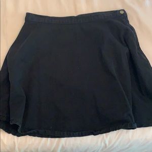 American apparel black denim skirt